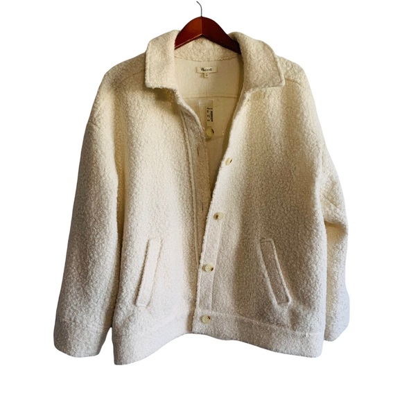 NWT Madewell Boucle Bomber Jacket - Picture 2 of 8